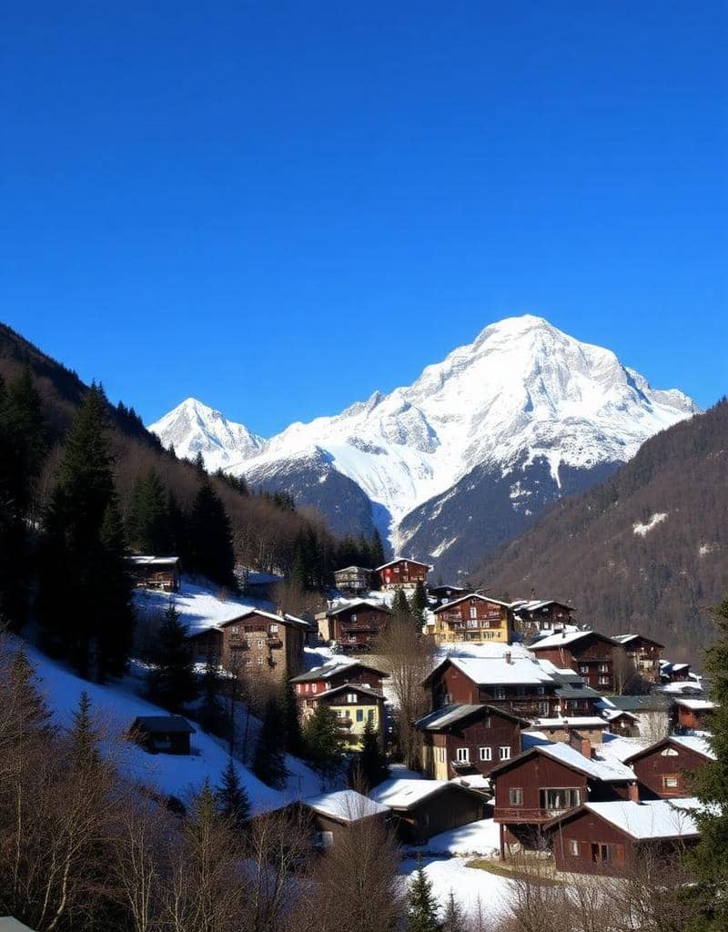 Alpes — Mont Blanc, alpine villages & glacial lakes